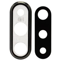 Стекло камеры для Huawei Honor 20 Lite/Huawei Honor 20S в сборе с рамкой Черный