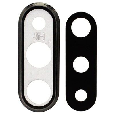 Стекло камеры для Huawei Honor 20 Lite/Huawei Honor 20S в сборе с рамкой Черный