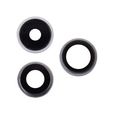 Стекло камеры для iPhone 15 Pro (комплект 3 шт.) Белый