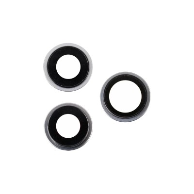 Стекло камеры для iPhone 15 Pro Max (комплект 3 шт.) Белый