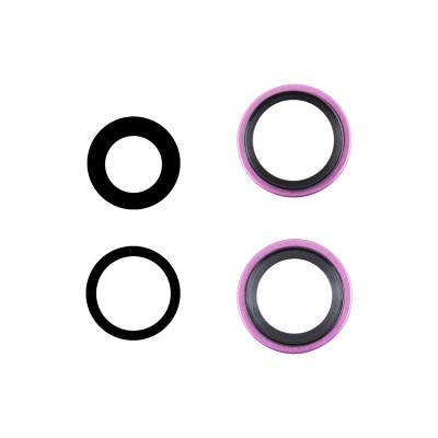 Стекло камеры для iPhone 16/iPhone 16 Plus (комплект 2 шт.) Розовый