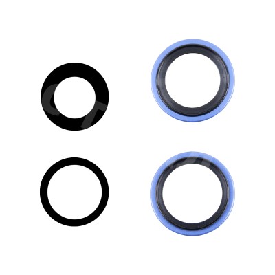 Стекло камеры для iPhone 16/iPhone 16 Plus (комплект 2 шт.) Ультрамарин