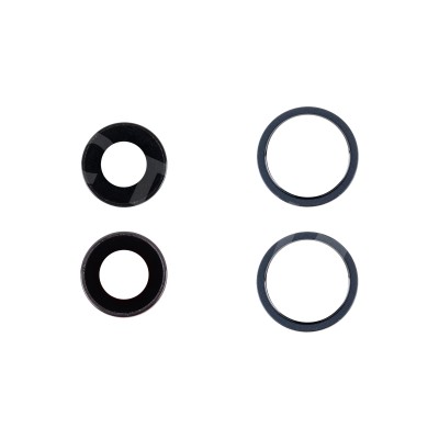 Стекло камеры для iPhone 14/iPhone 14 Plus (комплект 2 шт.) Черный