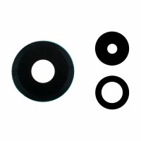Стекло камеры для Xiaomi 12 Lite в сборе с рамкой Черный