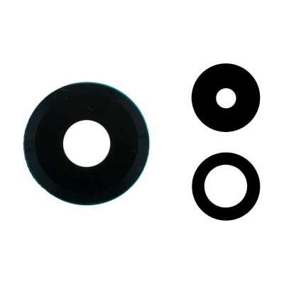 Стекло камеры для Xiaomi 12 Lite в сборе с рамкой Черный