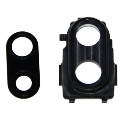 Стекло камеры для Xiaomi Redmi Note 7/Xiaomi Redmi Note 7 Pro в сборе с рамкой Черный