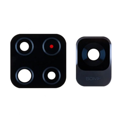 Стекло камеры для Xiaomi Redmi Note 11S 5G (комплект 2 шт.) Черный