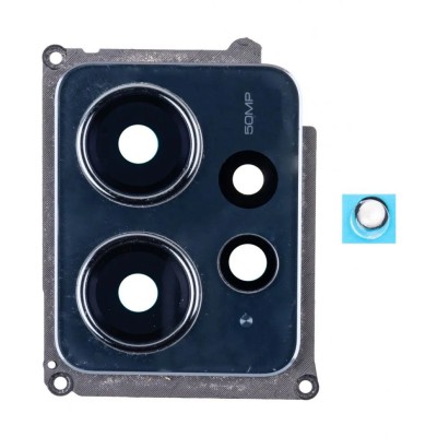 Стекло камеры для Xiaomi Redmi Note 12 4G в сборе с рамкой Черный