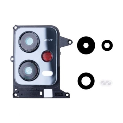 Стекло камеры для Xiaomi Redmi Note 12 5G в сборе с рамкой Черный