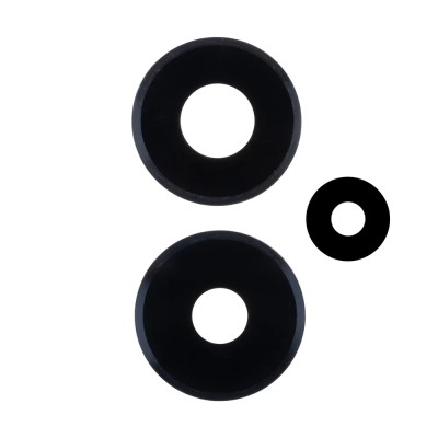 Стекло камеры для Xiaomi Redmi Note 13 4G (комплект 3 шт.) Черный