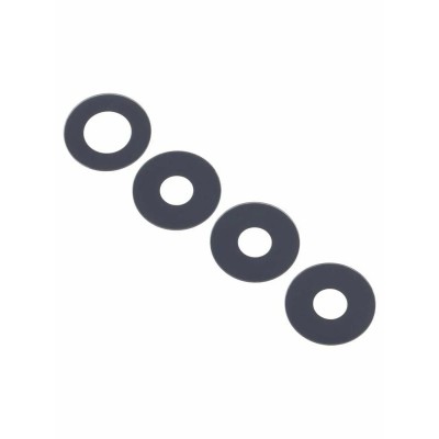 Стекло камеры для Xiaomi Redmi Note 14 Pro 4G (комплект 4 шт.) Черный