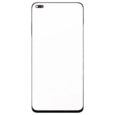 Стекло модуля для Huawei Nova 8i в сборе с OCA пленкой Черный - OR (Mitsubishi)