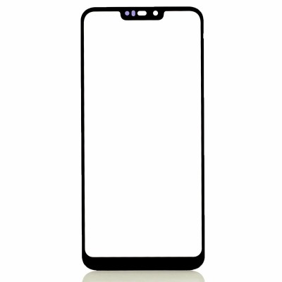 Стекло модуля для Asus ZB633KL в сборе с OCA пленкой Черный - OR (Mitsubishi)