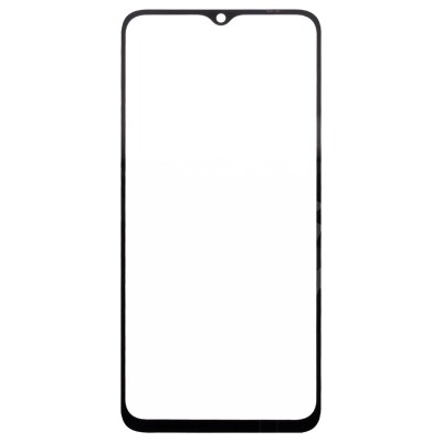 Стекло модуля для Huawei Honor X6a в сборе с OCA пленкой Черный - OR (Mitsubishi)