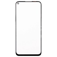 Стекло модуля для Huawei Nova 6 SE в сборе с OCA пленкой Черный - OR (Mitsubishi)