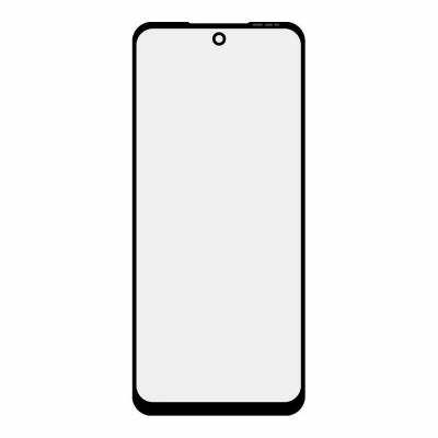 Стекло модуля для Infinix Hot 30 Play в сборе с OCA пленкой Черный - OR (Mitsubishi)