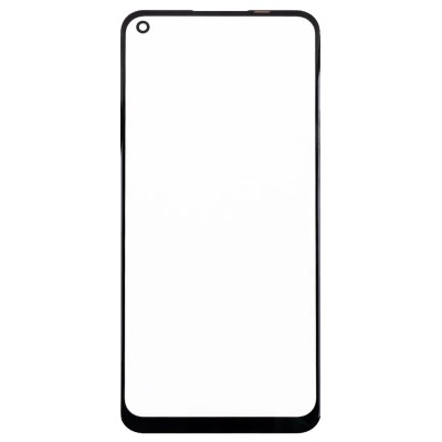 Стекло модуля для OPPO A53 в сборе с OCA пленкой Черный - OR (Mitsubishi)