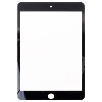 Стекло модуля для Apple iPad mini 4 в сборе с OCA пленкой Черный - OR (Mitsubishi)