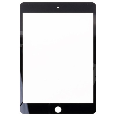 Стекло модуля для Apple iPad mini 4 в сборе с OCA пленкой Черный - OR (Mitsubishi)