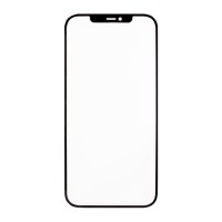 Стекло модуля для Apple iPhone 12 Pro Max в сборе с OCA пленкой Черный - OR (Mitsubishi)