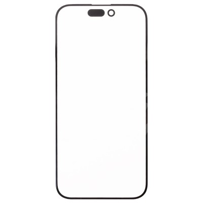 Стекло модуля для Apple iPhone 15 Plus в сборе с OCA пленкой Черный - OR (Feaglet)