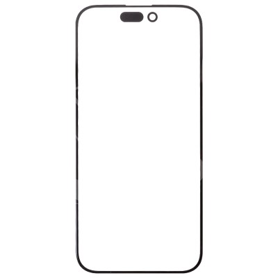 Стекло модуля для Apple iPhone 15 Pro Max в сборе с OCA пленкой Черный - OR (Feaglet)