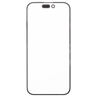 Стекло модуля для Apple iPhone 15 Pro в сборе с OCA пленкой Черный - OR (Feaglet)