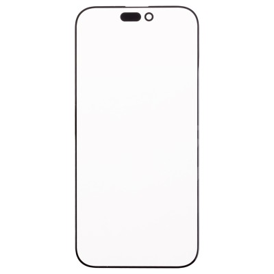 Стекло модуля для Apple iPhone 16 Plus в сборе с OCA пленкой Черный - OR (Feaglet)