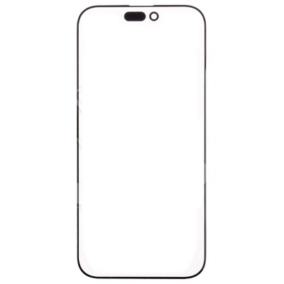 Стекло модуля для Apple iPhone 16 Pro Max в сборе с OCA пленкой Черный - OR (Feaglet)