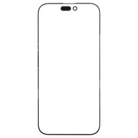 Стекло модуля для Apple iPhone 16 Pro в сборе с OCA пленкой Черный - OR (Feaglet)