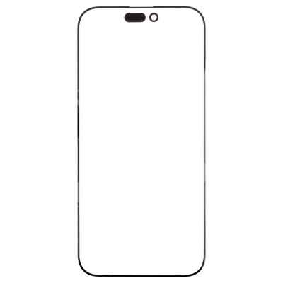 Стекло модуля для Apple iPhone 16 Pro в сборе с OCA пленкой Черный - OR (Feaglet)