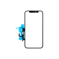 Стекло модуля для Apple iPhone 12 в сборе с тачскрином и OCA пленкой Черный - OR (Feaglet)