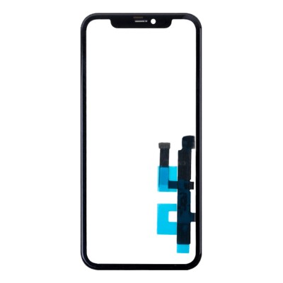 Стекло модуля для Apple iPhone 11 в сборе с тачскрином и OCA пленкой Черный - OR (Feaglet)