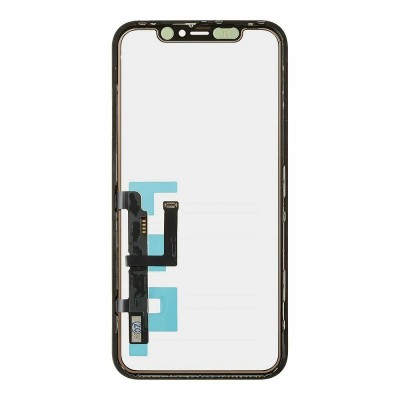 Стекло модуля для Apple iPhone 11 в сборе с тачскрином и OCA пленкой Черный - OR (Feaglet)