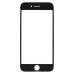 Стекло модуля для Apple iPhone 7 в сборе с рамкой и OCA пленкой Черный - OR (Mitsubishi)
