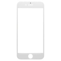 Стекло модуля для Apple iPhone 7 в сборе с рамкой и OCA пленкой Белый - OR (Mitsubishi)