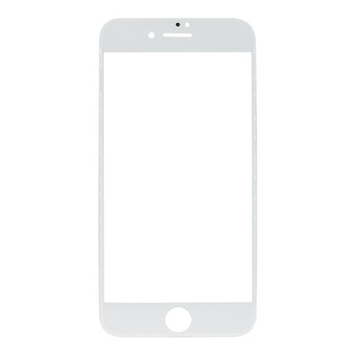 Стекло модуля для Apple iPhone SE (2022) в сборе с рамкой и OCA пленкой Белый - OR (Mitsubishi)