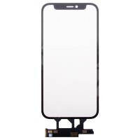 Стекло модуля для Apple iPhone 12 mini в сборе с тачскрином и OCA пленкой Черный - OR (Feaglet)