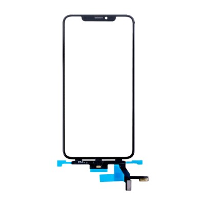 Стекло модуля для Apple iPhone Xs Max в сборе с тачскрином и OCA пленкой Черный - OR (Feaglet)