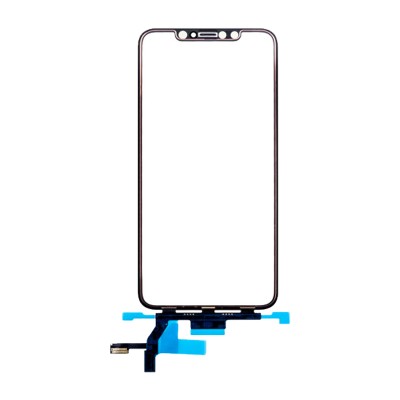 Стекло модуля для Apple iPhone Xs Max в сборе с тачскрином и OCA пленкой Черный - OR (Feaglet)