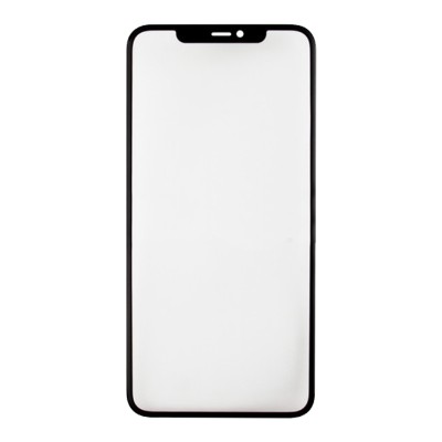 Стекло модуля для Apple iPhone 11 Pro Max в сборе с OCA пленкой Черный - OR (Feaglet)