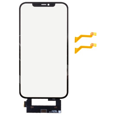 Стекло модуля для Apple iPhone 12 Pro Max в сборе с тачскрином и OCA пленкой Черный - OR (Feaglet)