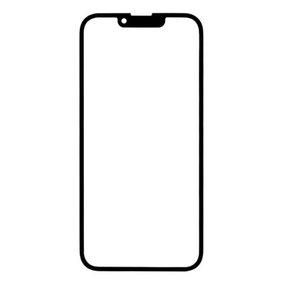 Стекло модуля для Apple iPhone 13 Pro Max в сборе с OCA пленкой Черный - OR (Feaglet)