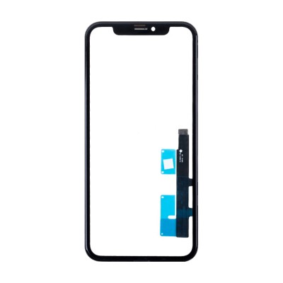 Стекло модуля для Apple iPhone Xr в сборе с тачскрином и OCA пленкой Черный - OR (Feaglet)