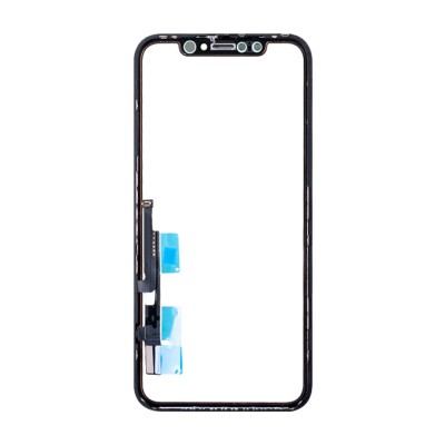 Стекло модуля для Apple iPhone Xr в сборе с тачскрином и OCA пленкой Черный - OR (Feaglet)