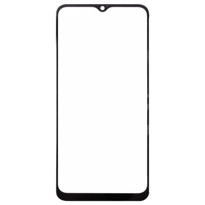 Стекло модуля для Realme C30 в сборе с OCA пленкой Черный - OR (Mitsubishi)