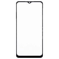 Стекло модуля для Samsung A022G Galaxy A02 в сборе с OCA пленкой Черный - OR (Mitsubishi)