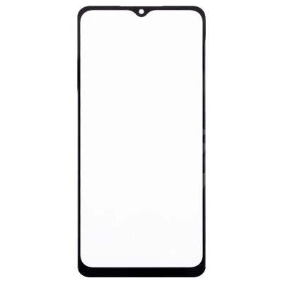 Стекло модуля для Samsung A022G Galaxy A02 в сборе с OCA пленкой Черный - OR (Mitsubishi)