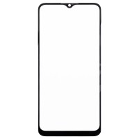 Стекло модуля для Samsung A037F Galaxy A03s в сборе с OCA пленкой Черный - OR (Mitsubishi)