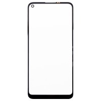 Стекло модуля для Samsung A115F Galaxy A11 в сборе с OCA пленкой Черный - OR (Mitsubishi)